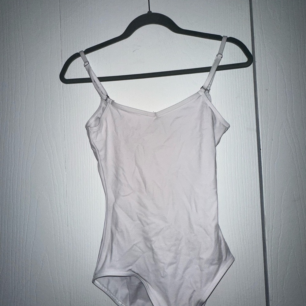 Women’s White Ballet Leotard